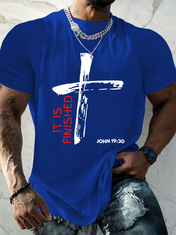 It Is Finished Christian Cotton T-Shirt