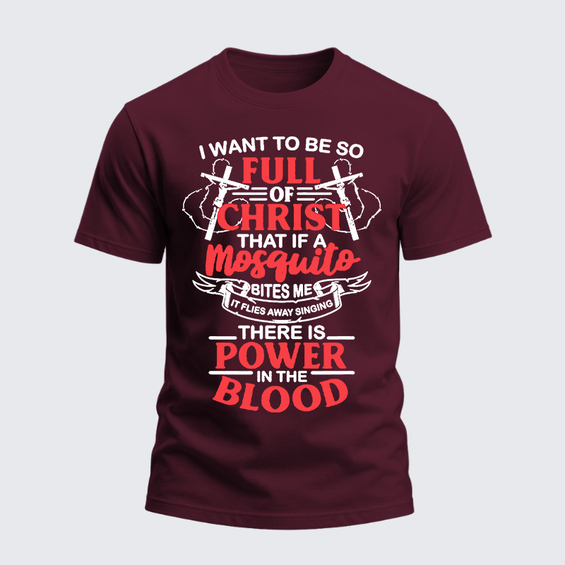 Heavyweight Cotton Tee - Power In The Blood