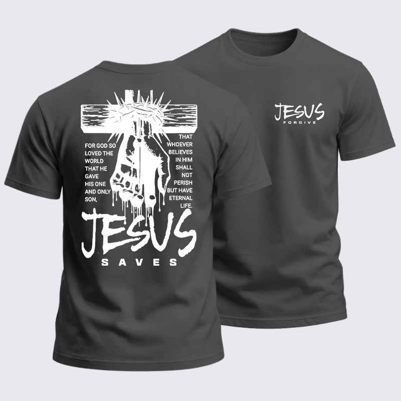 [Copy]Heavyweight Cotton Tee - Jesus Forgive