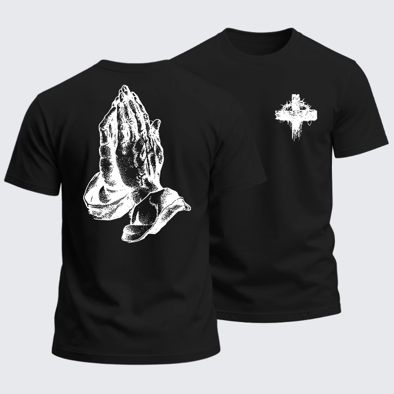 Heavyweight Cotton Tee - Hold the Cross