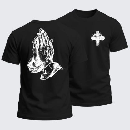 Heavyweight Cotton Tee - Hold the Cross