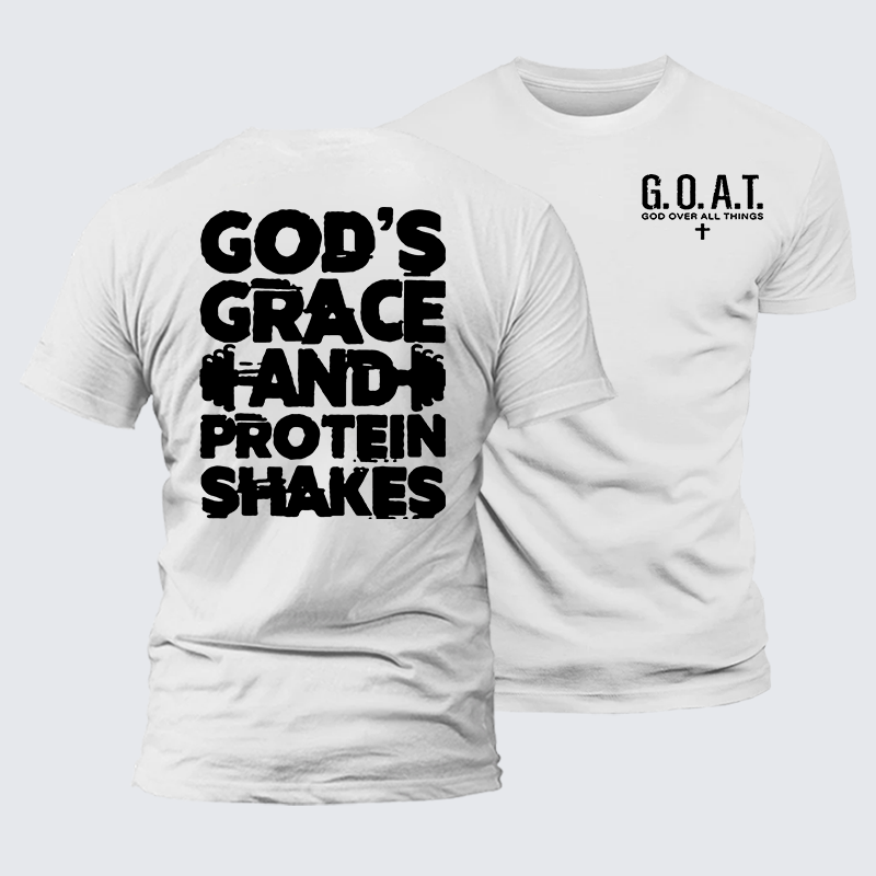 Gym Faith Jesus God Christian Premium Mercerized Cotton Tee