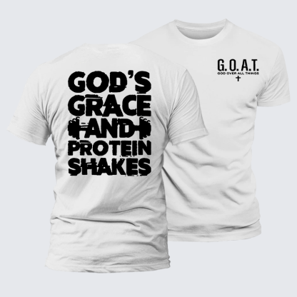Gym Faith Jesus God Christian Premium Mercerized Cotton Tee