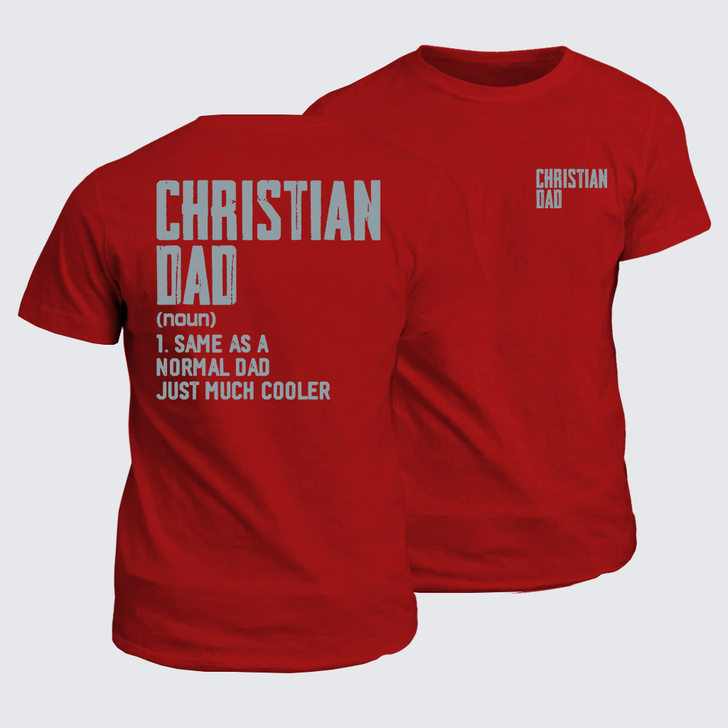 Christian Dad Jesus God Christian Cotton T-Shirt