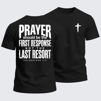 Heavyweight Cotton Tee - Prayer First Response