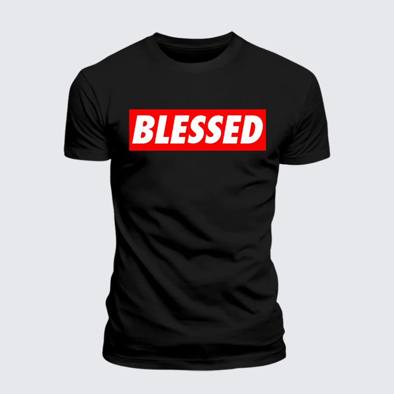 Blessed Jesus God Christian Premium Mercerized Cotton Tee