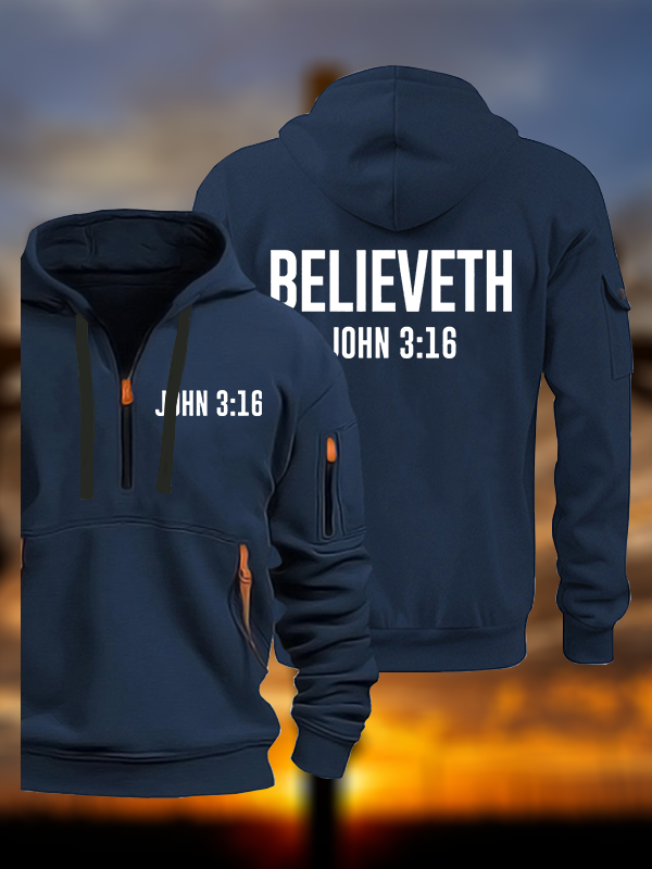 Believeth Jesus Jesus God Christian Zipper Hoodies