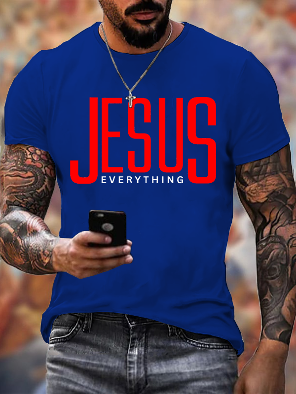 Jesus Everything Jesus God Christian Cotton T-Shirt
