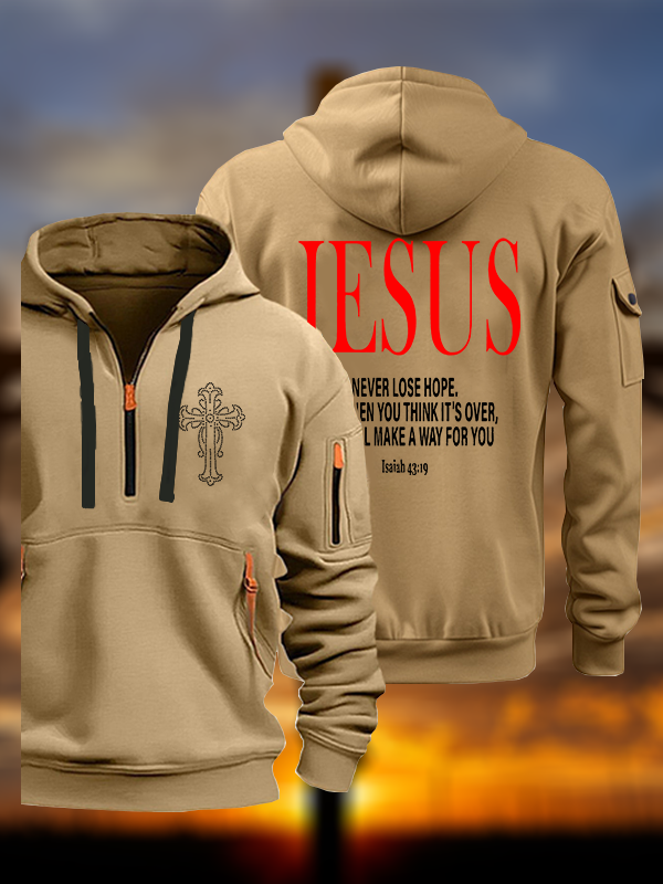 Jesus Never Lose Hope Jesus God Christian Zipper Hoodies