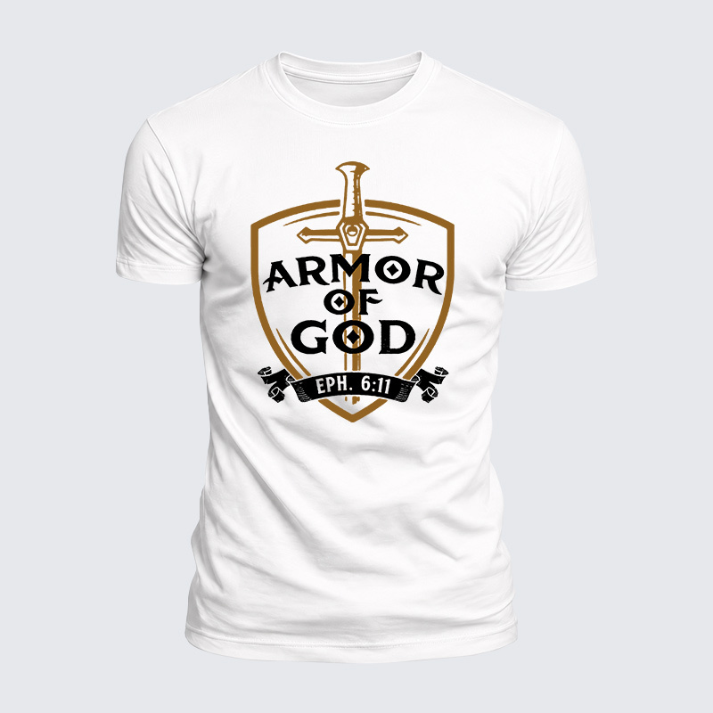 Armor Of God Jesus God Christian  – Luxe Mercerized Interlock Cotton Tee