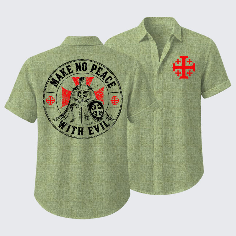 Make No Peace With Evil Short Sleeve Shirt