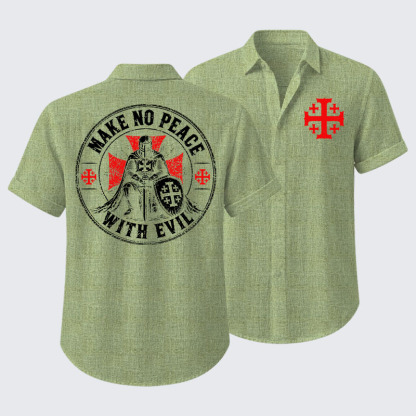 Make No Peace With Evil Short Sleeve Shirt