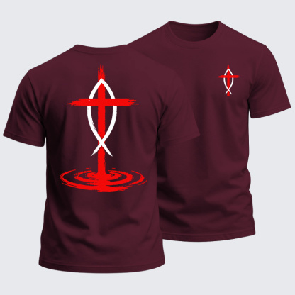 Heavyweight Cotton Tee - The Fisher’s Cross