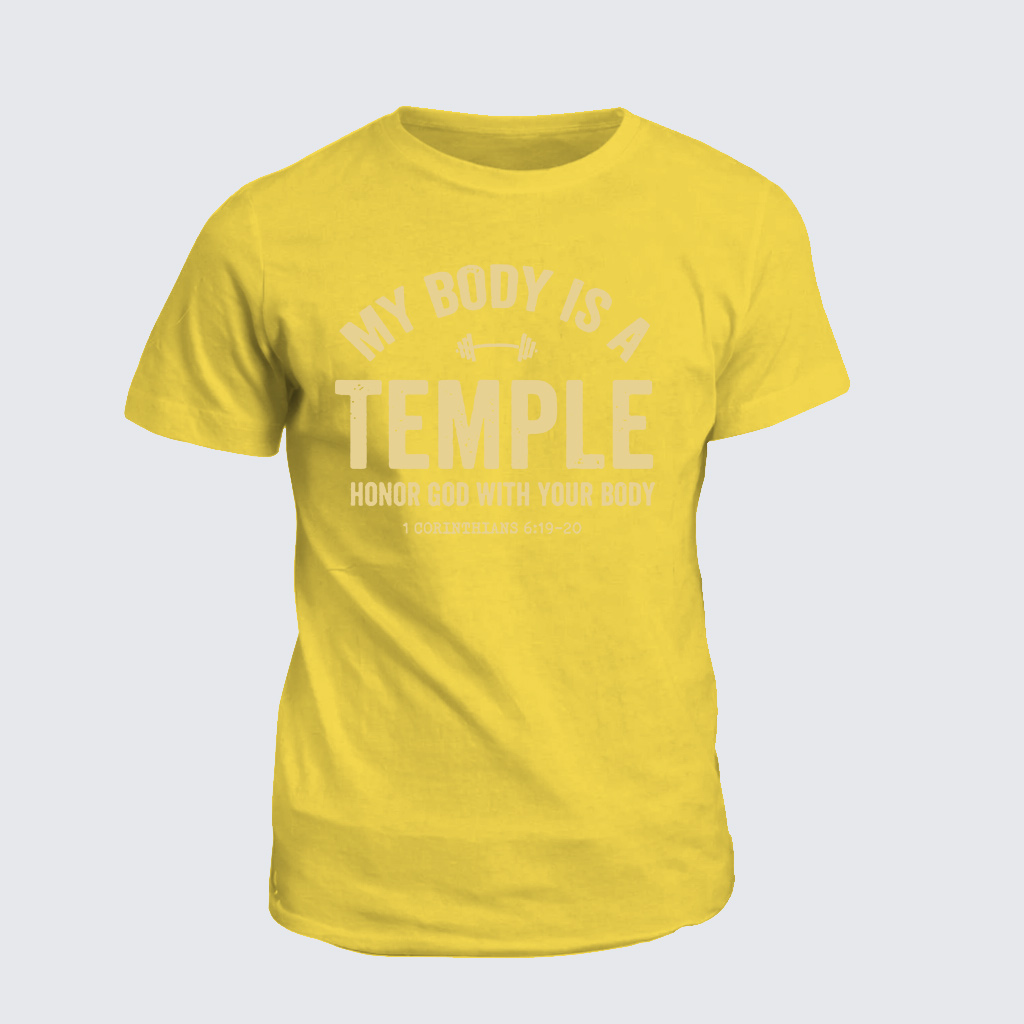 Classic Cotton Tee - My Body Is A Temple
