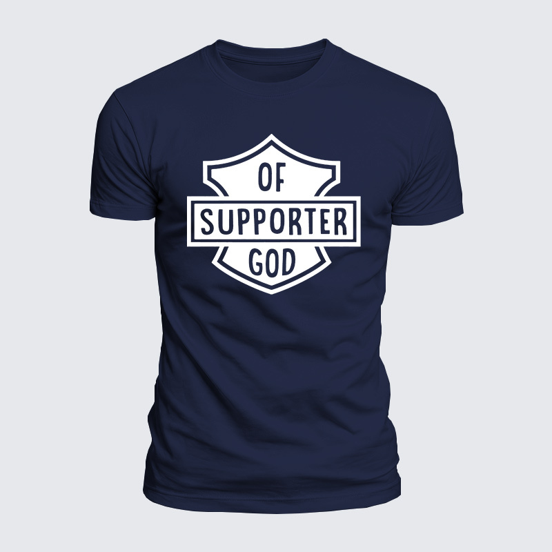 Of Support God Jesus God Christian  – Luxe Mercerized Interlock Cotton Tee