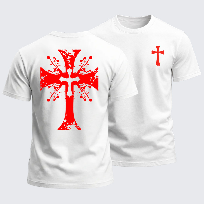 Heavyweight Cotton Tee - Red Cross