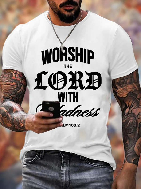 Man Of God Husband Dad Jesus God Christian Cotton T-Shirt
