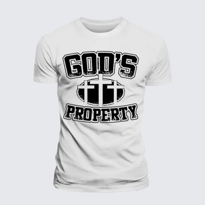 Property Of God Jesus God Christian Premium Mercerized Cotton Tee