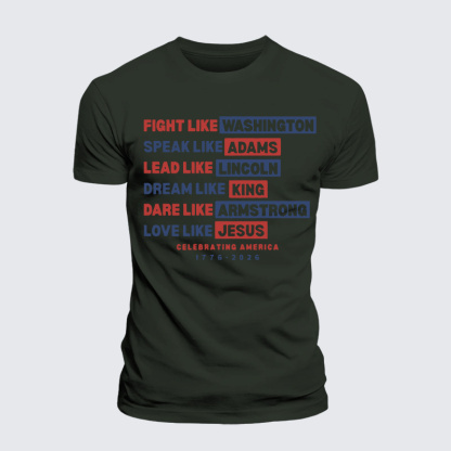 Love Like Jesus God Christian Premium Mercerized Cotton Tee