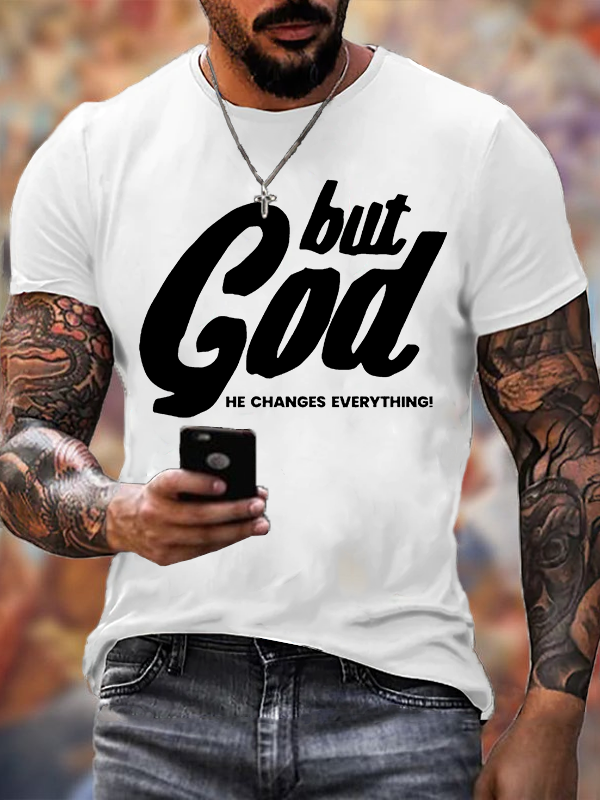 But God Jesus God Christian Cotton T-Shirt