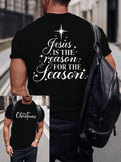 Jesus Is The Reason For The Season Jesus God Christian Cotton T-Shirt