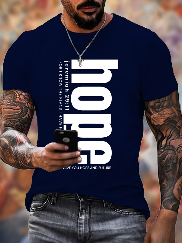 Hope Jesus God Christian Cotton T-Shirt
