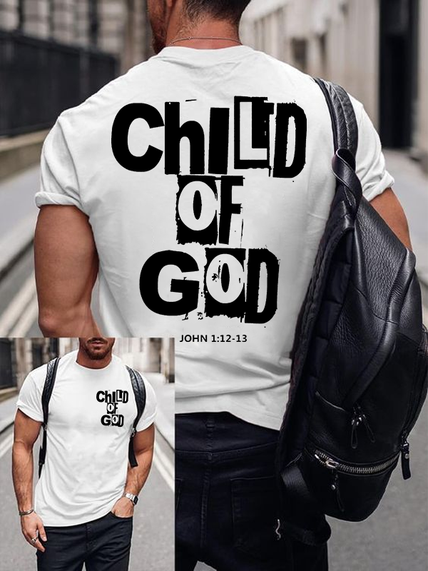 Child Of God Jesus God Christian Cotton T-Shirt