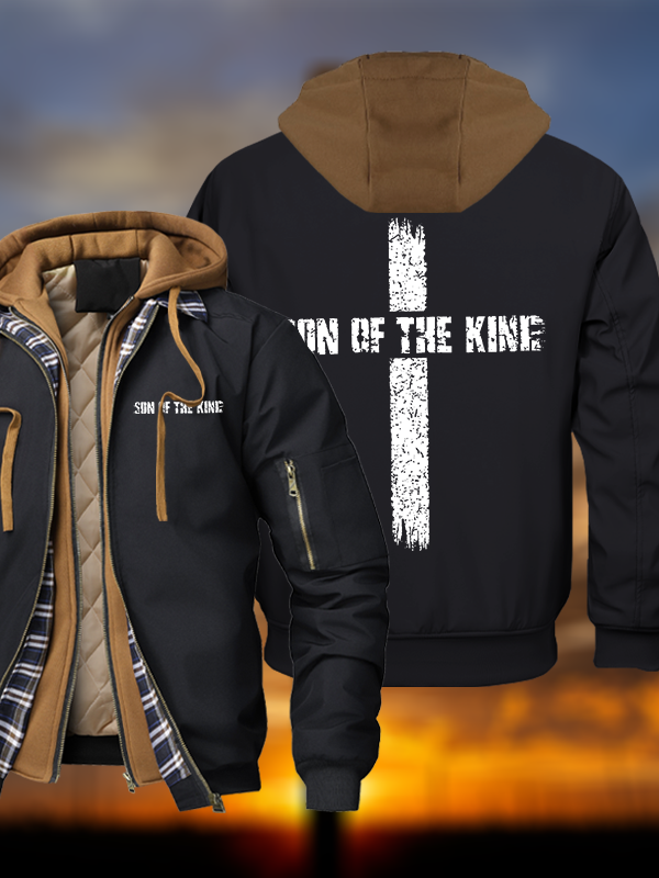 Son Of The King Warm Hooded Bomber Jacket