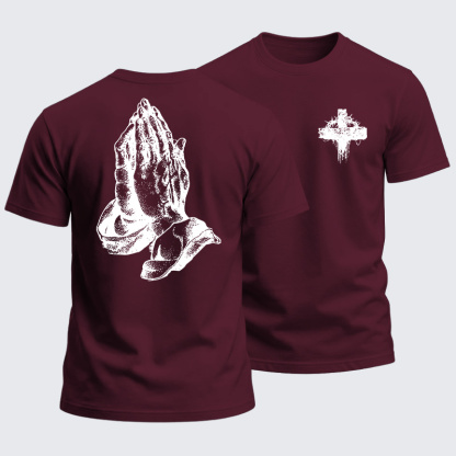 Heavyweight Cotton Tee - Hold the Cross