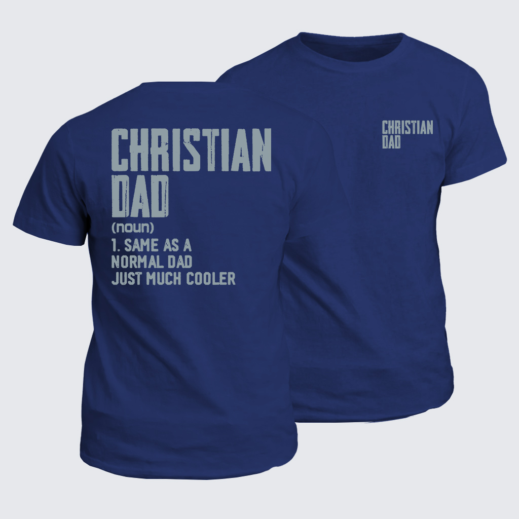 Christian Dad Jesus God Christian Cotton T-Shirt