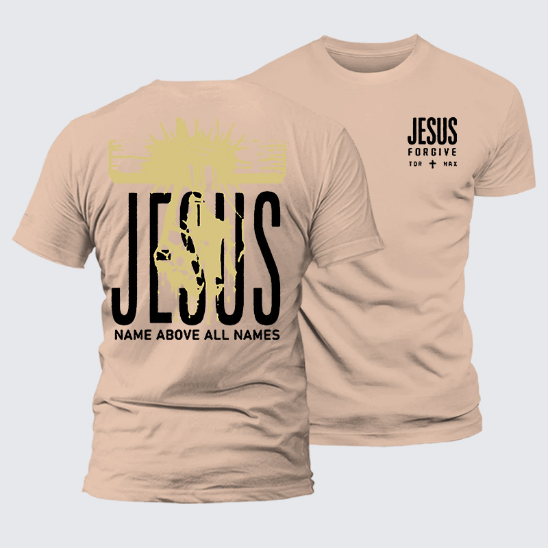 Jesus Name Above All Names Jesus God Christian Premium Mercerized Cotton Tee