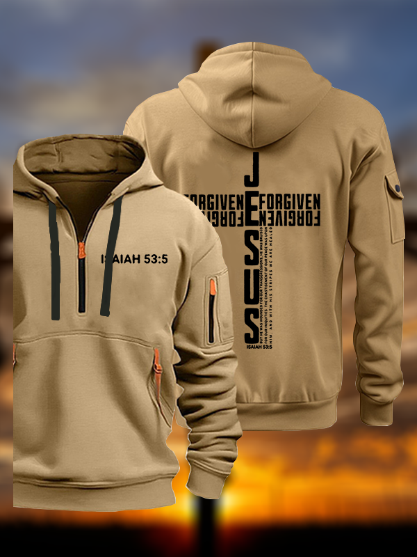 Jesus Forgiven Jesus God Christian Zipper Hoodies