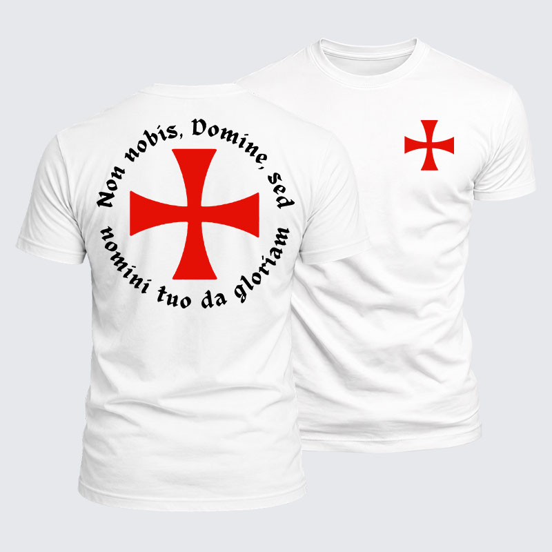 Luxe Mercerized Cotton Tee - Non Nobis, Domine