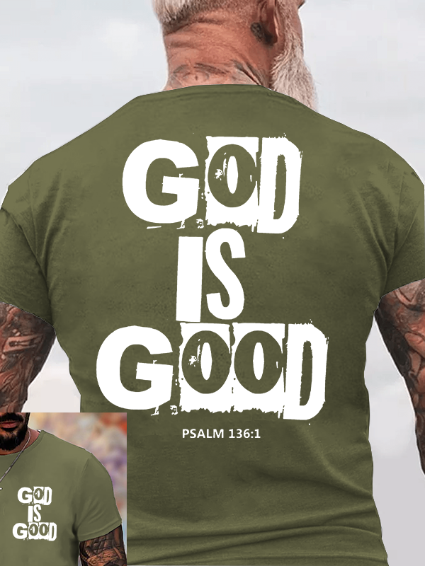 God Is Good Jesus God Christian Cotton T-Shirt