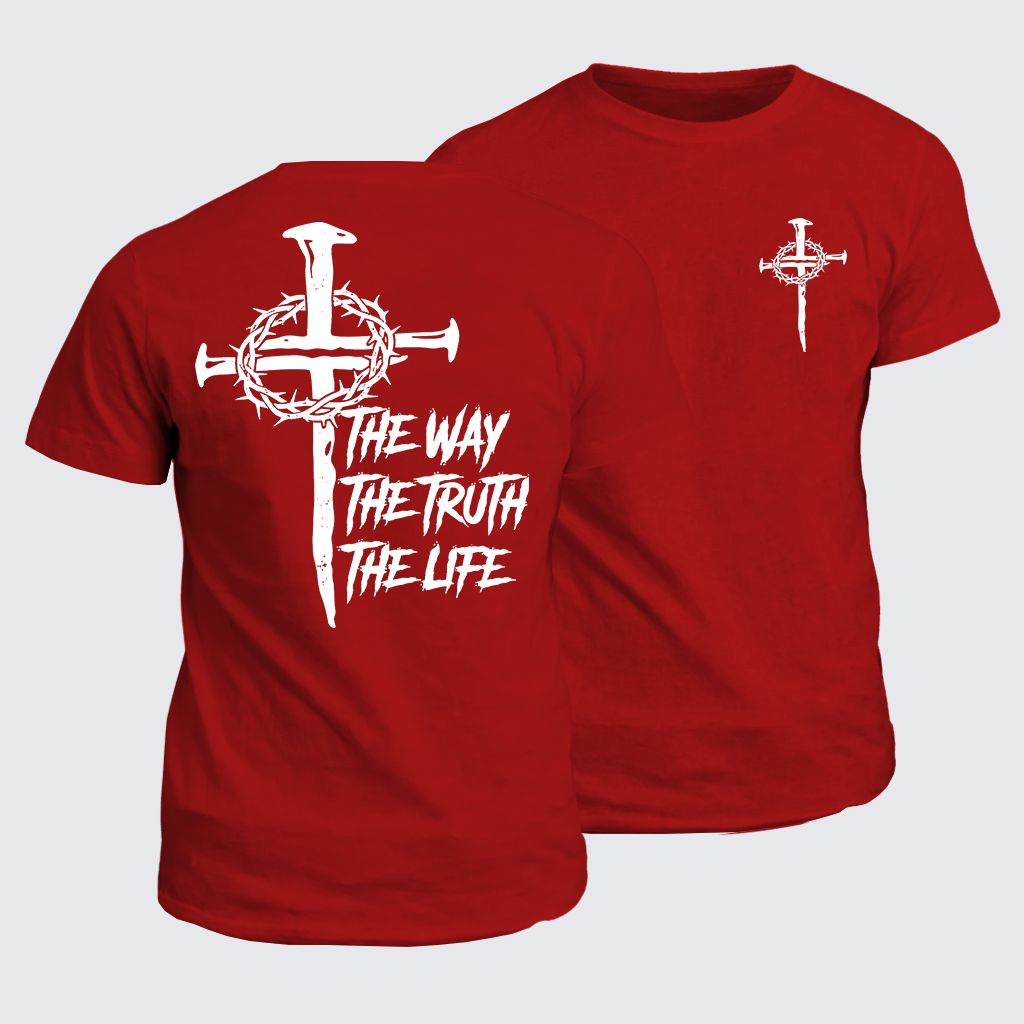 Jesus The Way The Truth The Life Jesus God Christian Cotton T-Shirt