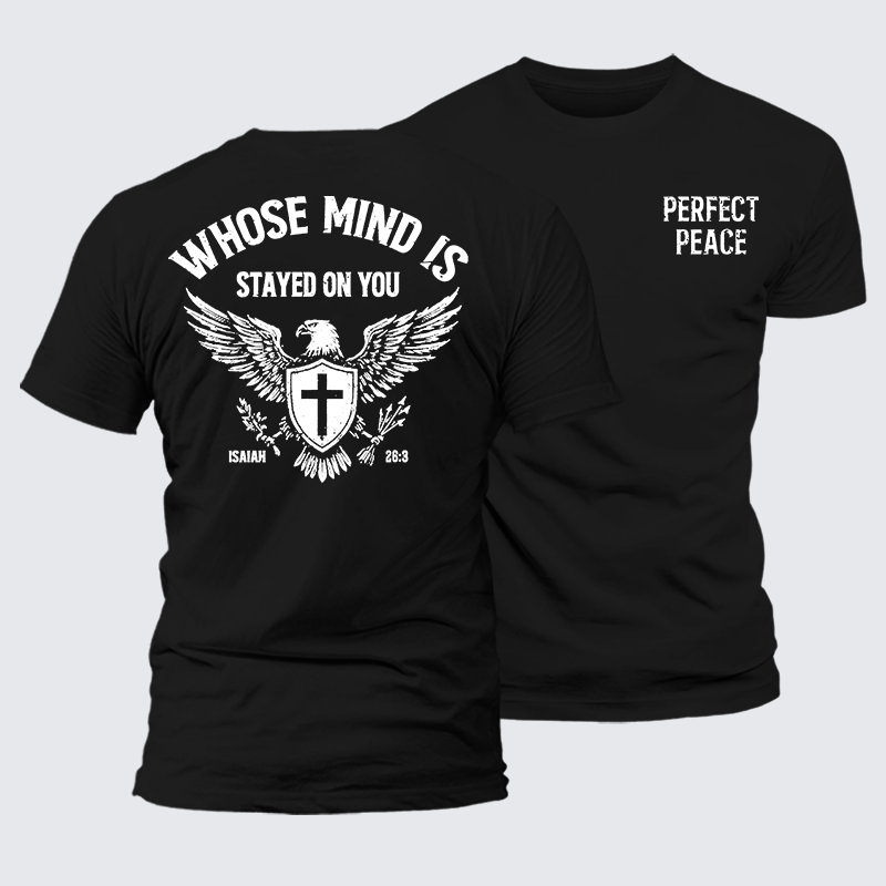 Man Of God Husband Dad Jesus God Christian Cotton T-Shirt