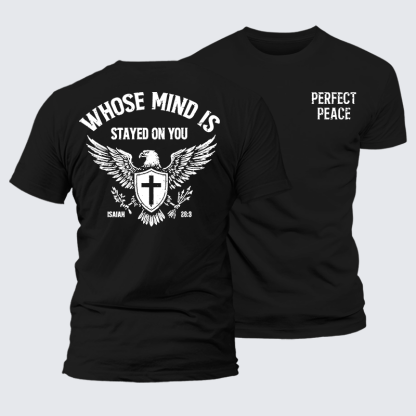 Perfect Peace Jesus God Christian Premium Mercerized Cotton Tee