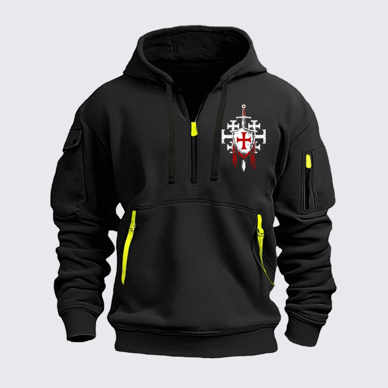 Zipper Hoodies - Deus Vult: God Wills It 