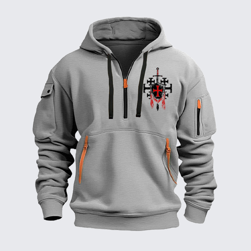Zipper Hoodies - Deus Vult: God Wills It 