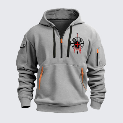 Zipper Hoodies - Deus Vult: God Wills It 