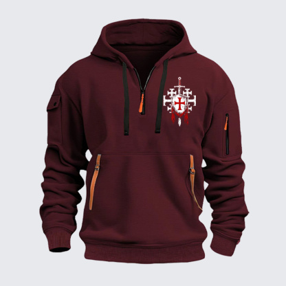 Zipper Hoodies - Deus Vult: God Wills It 