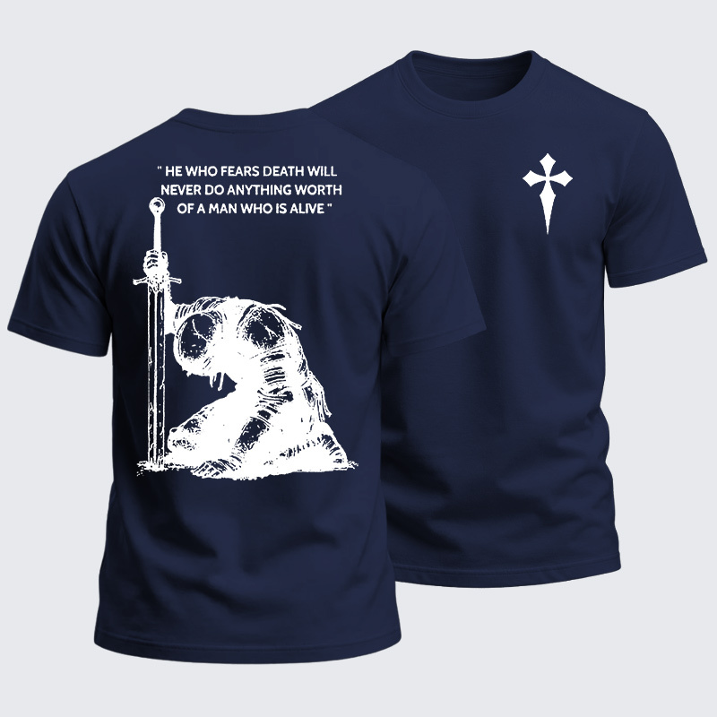 Heavyweight Cotton Tee - Holy Crusader Knight