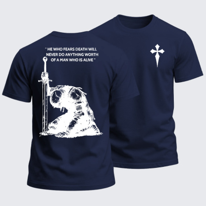 Heavyweight Cotton Tee - Holy Crusader Knight