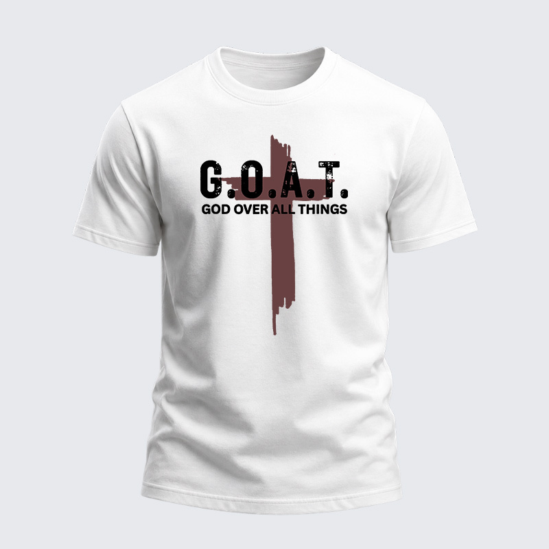 Heavyweight Cotton Tee - Goat God Over All Things