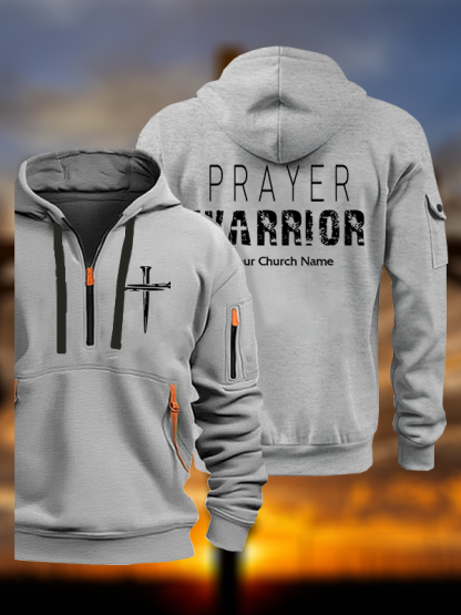 Personalized Prayer Warrior Jesus God Christian Zipper Hoodies
