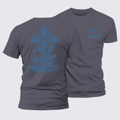 I Left It In The Water Jesus God Christian Premium Mercerized Cotton Tee