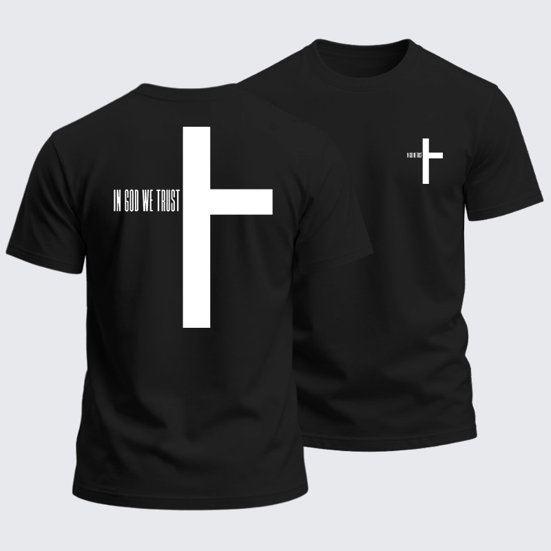Heavyweight Cotton Tee - In God We Trust