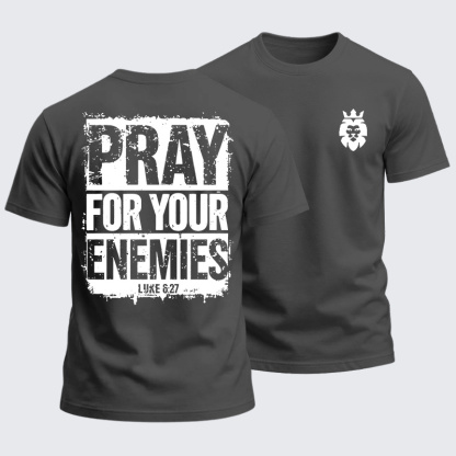 Heavyweight Cotton Tee - Pray For Your Enemies