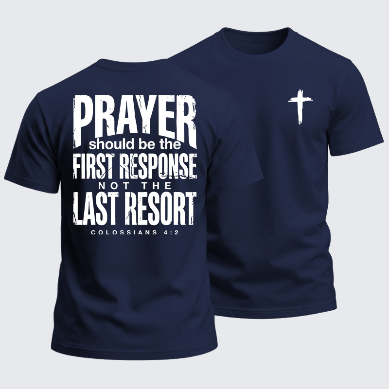 Heavyweight Cotton Tee - Prayer First Response