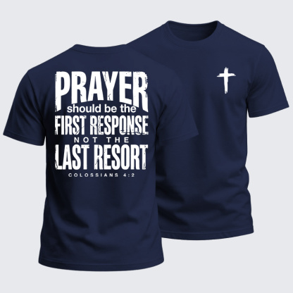 Heavyweight Cotton Tee - Prayer First Response